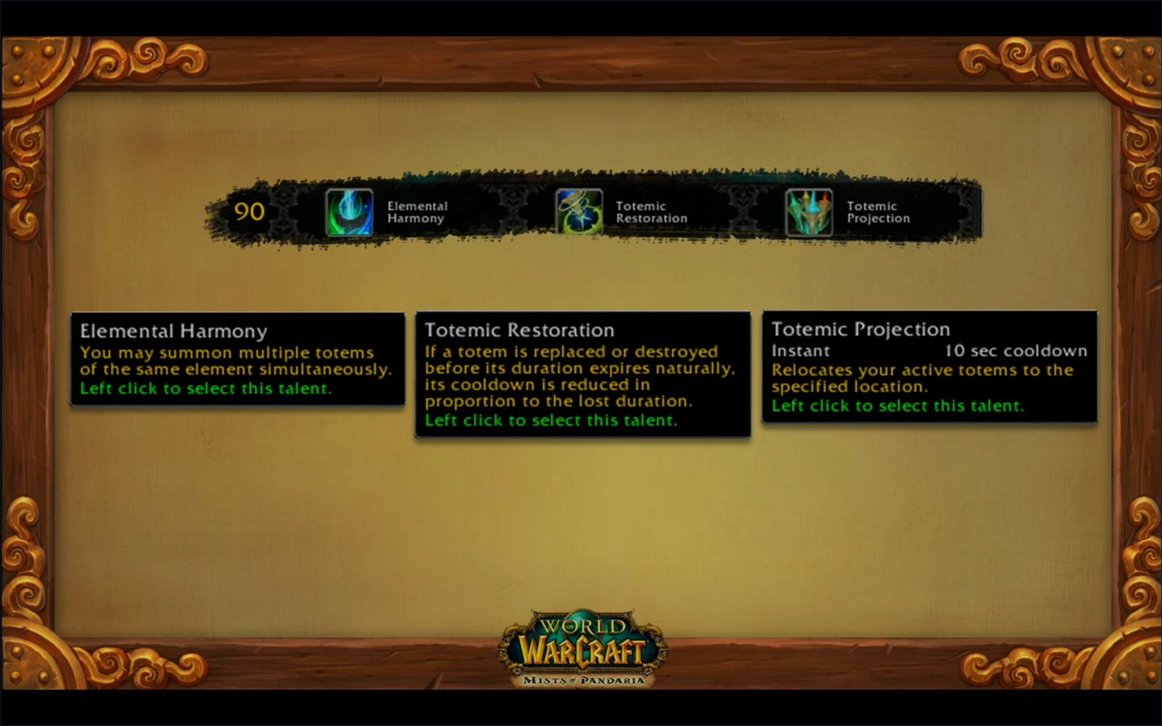 World of Warcraft: Mists of Pandaria – Shaman Talent Tree