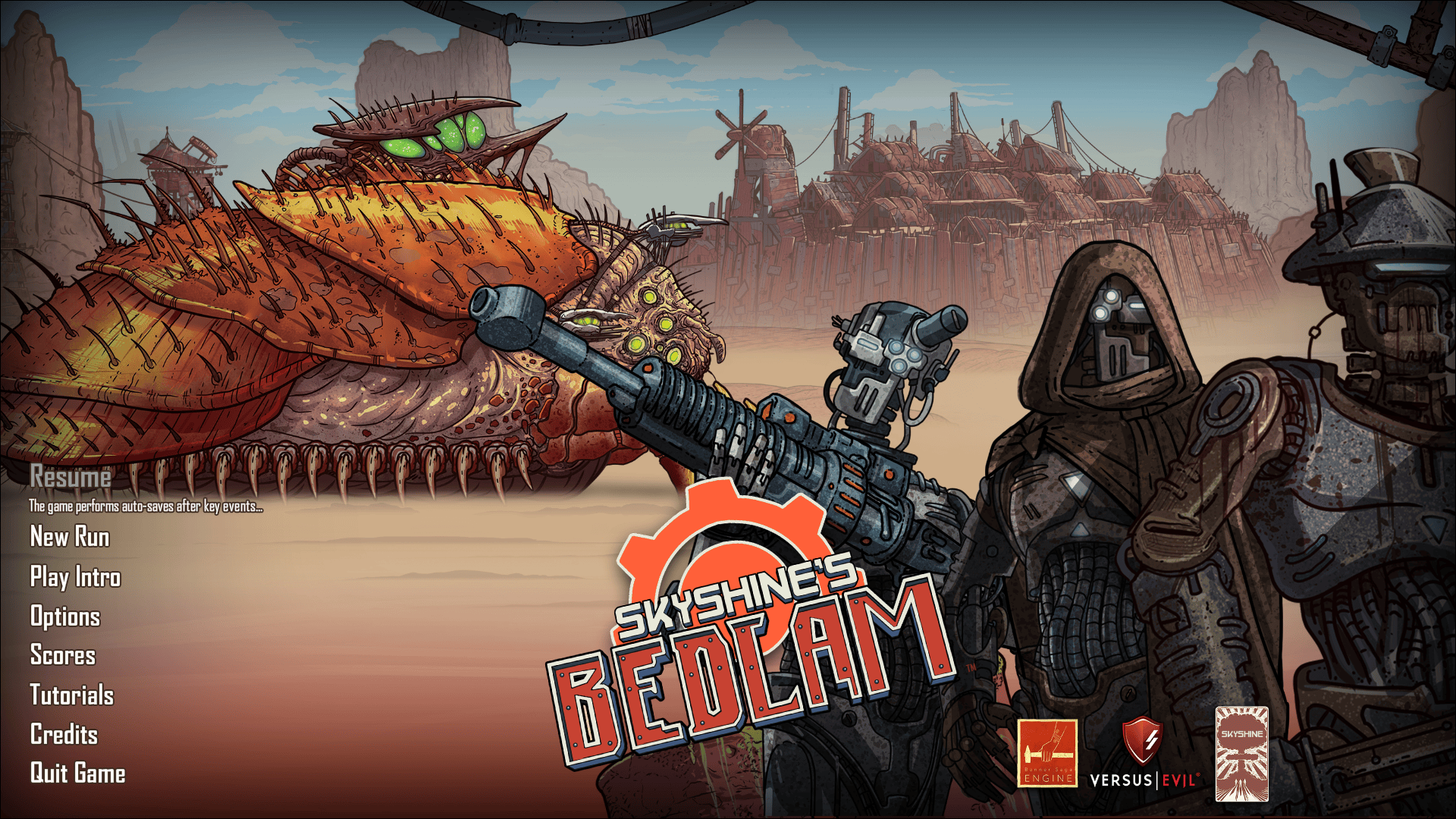 Skyshine's Bedlam Main Menu