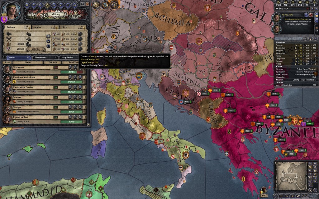 Crusader Kings 2 is developed by Paradox