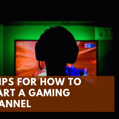 5 Tips for How to Start a Gaming Channel and behind this is a kid playing a game through his monitor